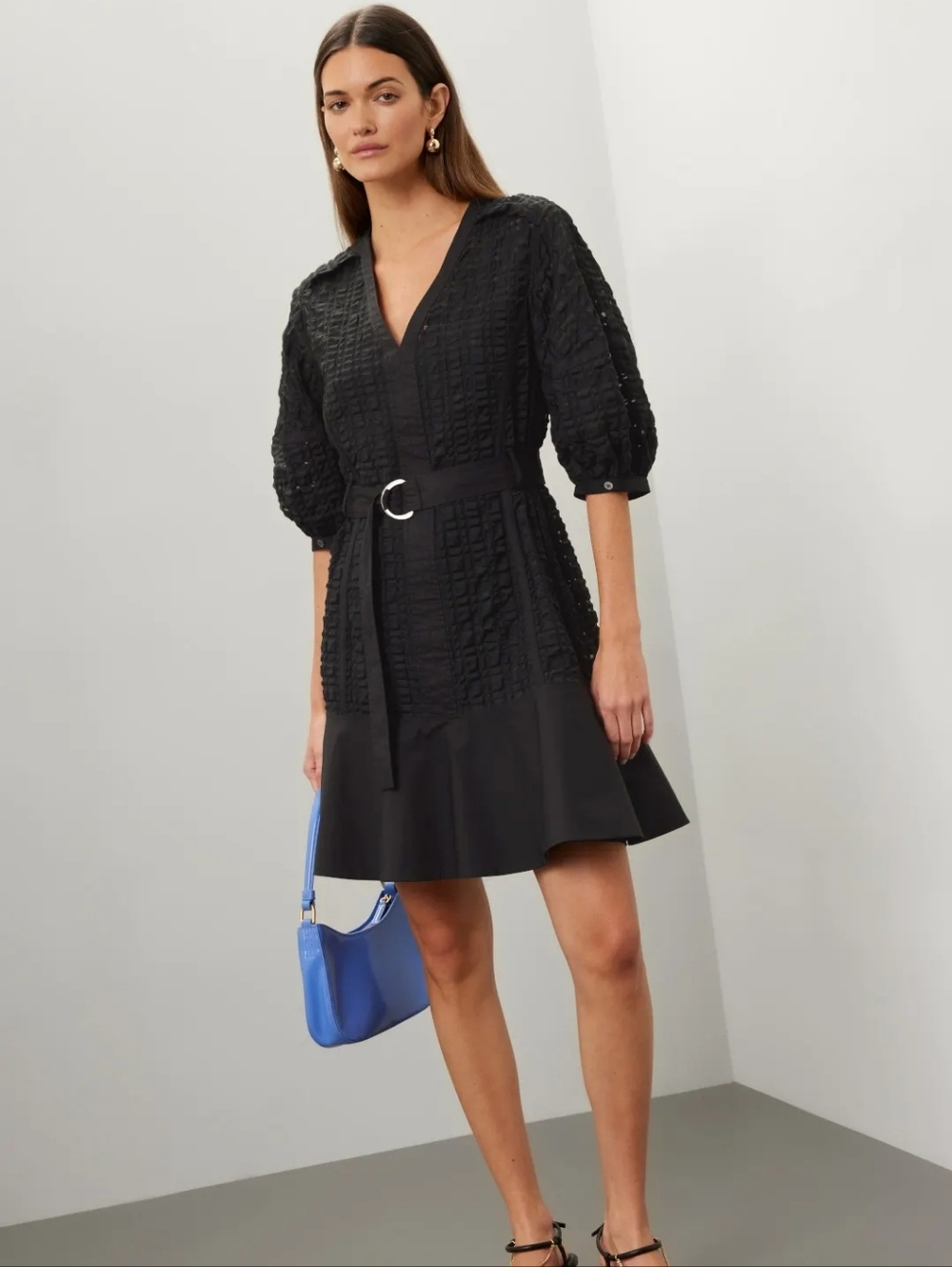 3.1 Phillip Lim Puff Sleeve Dress Size Large MSRP $595